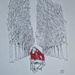 Dessin intitulée "Nous y etions" par Emmanuel Forgues, Œuvre d'art originale, Crayon