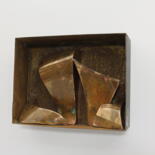 Sculpture intitulée "oxyded copper box" par Eric Vialla (Tweak), Œuvre d'art originale, Métaux