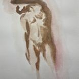 Dibujo titulada "Naked" por Esen Susuz Terzi, Obra de arte original, Acuarela