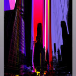 Arts numériques intitulée "New York 4 - Série…" par Gérard Esquerre, Œuvre d'art originale, Peinture numérique