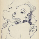 Disegno intitolato "A665 Marie" da Etienne Bonnet, Opera d'arte originale, Grafite