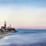 "Lighthouse, New Zea…" başlıklı Tablo Eugenia Gorbacheva tarafından, Orijinal sanat, Suluboya