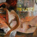 Painting titled "Nude2" by Galya Didur, Original Artwork, Acrylic
