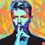 "David Bowie" başlıklı Tablo G. Carta tarafından, Orijinal sanat, Sprey boya