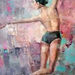 Картина под названием "Ballet dancer" - Gennadi Alekhnovich, Подлинное произведение искусства, Масло