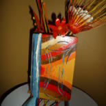 Sculpture intitulée "Hepta vase" par Yerry, Œuvre d'art originale, Bois