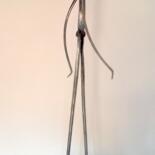 Sculpture intitulée "CET HOMME QUI MARCHE" par Gerard Lami, Œuvre d'art originale, Métaux