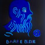 Peinture intitulée "BARBE BLEUE" par Gilles Piquereau, Œuvre d'art originale, Huile