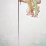 Картина под названием "Filorosso 5" - Giuseppe Jobin Tanzi, Подлинное произведение искусства, Масло