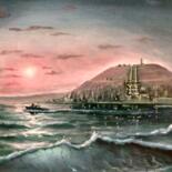 Картина под названием "Гора Митридат" - Gleb Blagozhnikov, Подлинное произведение искусства, Масло