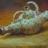 Pittura intitolato "Vase" da Gochmuradov Gahryman, Opera d'arte originale, Olio