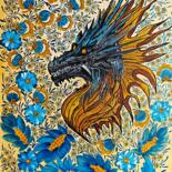 Peinture intitulée "Dragon" par Helen  Polishuk, Œuvre d'art originale, Acrylique
