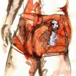 "Red Shorts A" başlıklı Resim Ὅμηρος tarafından, Orijinal sanat, Mürekkep