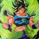 Painting titled "Dragon ball super B…" by Guillaume Troumelen, Original Artwork, Acrylic