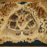 Digital Arts titled "Medieval-village.jpg" by Florin, Original Artwork, 2D Digital Work