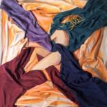 Peinture intitulée "La belle endormie" par Jacques Chazel, Œuvre d'art originale, Huile Monté sur Châssis en bois
