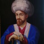 Pittura intitolato "Shah İsmail as-Safa…" da Jahangir Seyidov, Opera d'arte originale, Olio Montato su Telaio per barella in…