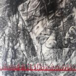 Drawing titled "Les cicatrices de l…" by Jean-Michel Desterke, Original Artwork, Charcoal Mounted on Other rigid panel