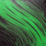 Peinture intitulée "Fluidité verte." par Jonathan Pradillon, Œuvre d'art originale, Acrylique Monté sur Châssis en bois