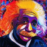 绘画 标题为“Albert Einstein” 由Jude Olotu, 原创艺术品, 丙烯