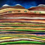 Schilderij getiteld "Ouarzazate" door Julie Vandeputte, Origineel Kunstwerk, Collages