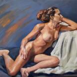 Painting titled "Model from Brasil D…" by Karas Gleb, Original Artwork, Oil