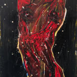 Painting titled "Red Shadow V: Gord" by Mihail Ivanov, Original Artwork, Oil