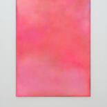 Painting titled "Peach Abstract Pain…" by Leon Grossmann, Original Artwork, Acrylic Mounted on Wood Stretcher frame