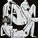 绘画 标题为“erotic 5” 由Leszek Dziaduch, 原创艺术品, 搪瓷