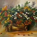 Pintura titulada "Rowan and Autumn, O…" por Marina Gavrilova, Obra de arte original, Oleo