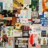 Collages intitolato "Phallocratie" da Marion Revoyre, Opera d'arte originale, Collages