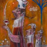 Peinture intitulée "Tea Ceremony" par Natasha Ermolaeva, Œuvre d'art originale, Crayon