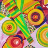 绘画 标题为“Les couleurs acidul…” 由Nororaja Peinturalhuile, 原创艺术品, 油