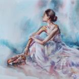 "Ballerina #7" başlıklı Tablo Oxana Luky tarafından, Orijinal sanat, Suluboya