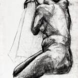 Drawing titled "Form of Body" by Pamela Rys, Original Artwork, Charcoal