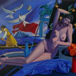 Pintura titulada "Ariadne On Naxos III" por Paul Rossi, Obra de arte original, Oleo