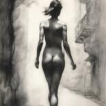 Painting titled "ready for the unkno…" by Paul Selow, Original Artwork, Graphite