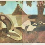 印花与版画 标题为“Nubia Watching The…” 由Percy Martin, 原创艺术品, 蚀刻