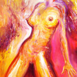 Pintura intitulada "Erotic Nude: Hot Pa…" por Peter Nottrott, Obras de arte originais, Acrílico