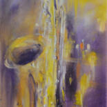 Painting titled "Saxophonia" by Pierre Quentel, Original Artwork, Oil