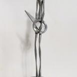 Sculpture titled "Guitarist" by Ranil Sugathapala, Original Artwork, Stainless Steel