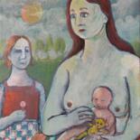 Pintura titulada "Fatherless" por Richard Cress, Obra de arte original, Oleo