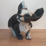 Sculpture titled "Chat sphynx" by Ross Sculpture, Original Artwork, Clay