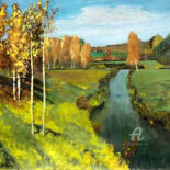 绘画 标题为“秋景” 由张志国, 原创艺术品, 彩画