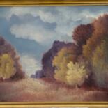 Painting titled "Les arbres qui save…" by Sheila Querre, Original Artwork, Oil