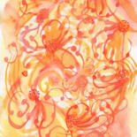 Peinture intitulée "Monograms twisted r…" par Tanya Dolya, Œuvre d'art originale, Aquarelle