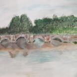 "Pont de saint Savin" başlıklı Tablo John Des Îles tarafından, Orijinal sanat, Suluboya