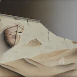 Peinture intitulée "The stone boat (Sou…" par Thierry Van Quickenborne, Œuvre d'art originale, Huile Monté sur Châssis en bo…