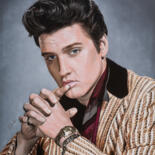 Pittura intitolato "Elvis Presley Rock…" da Thomas Barretta, Opera d'arte originale, Acrilico Montato su Telaio per barella…