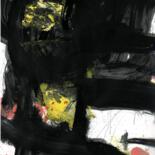 Painting titled "FOOL IN BLACK 2" by Tomasz Czermiński, Original Artwork, Pigments